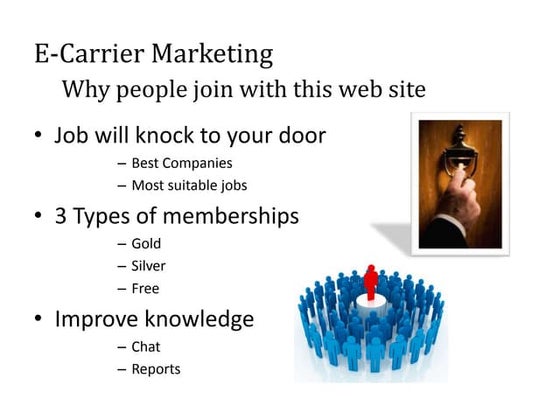 E carrier marketing