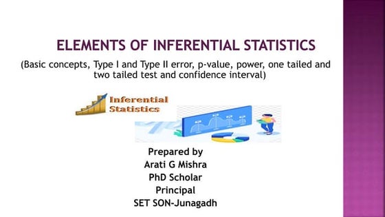 Elements of inferential statistics