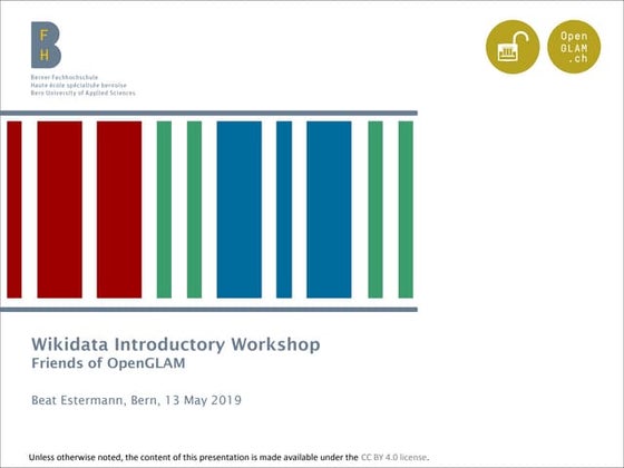 Wikidata Introductory Workshop