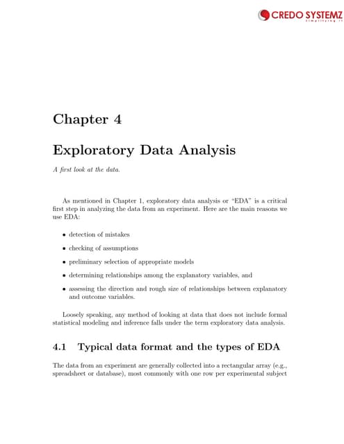 Exploratory data analysis