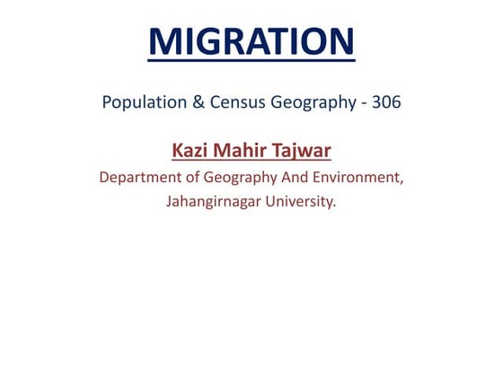 Migration