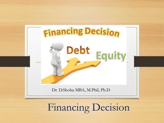 Financing decision