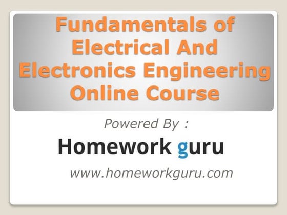 Fundamentals of electrical and electronics engineering