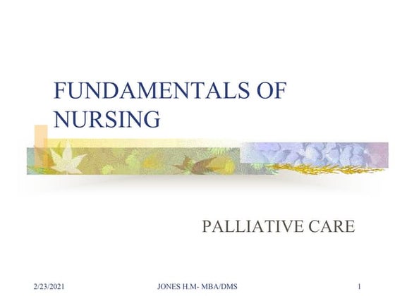 PALLIATIVE CARE