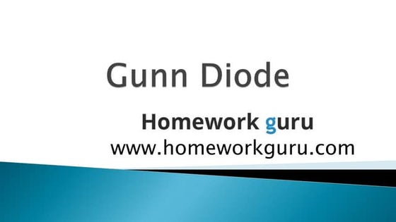 Gunn Diode 