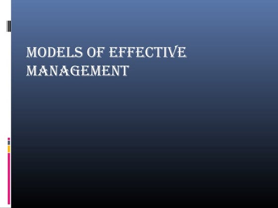 management models