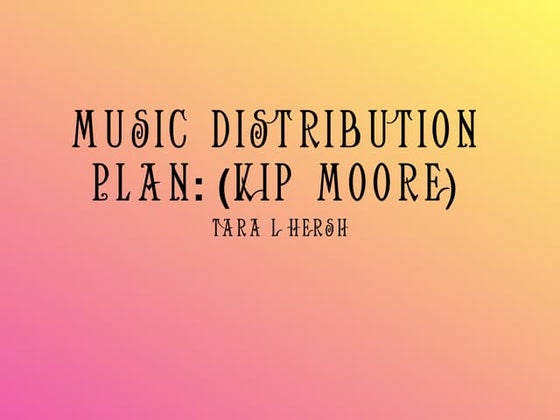 hersh's midterm project.pdf music retail and distribution