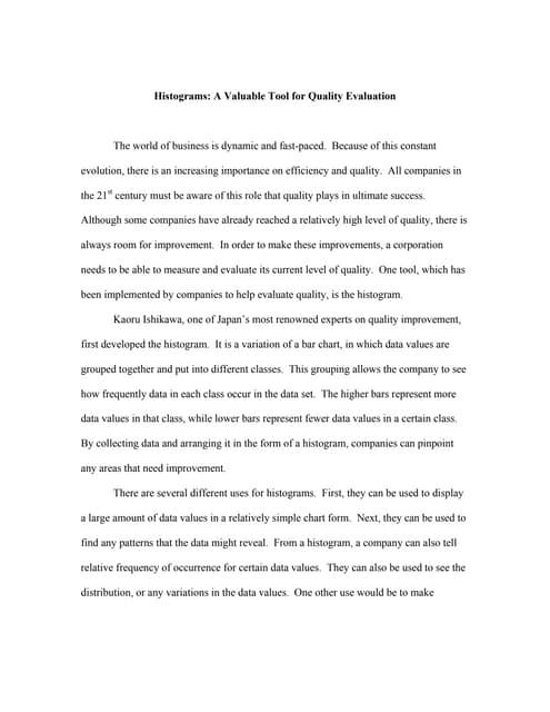 Histograms
