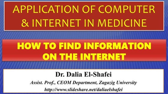 How to find information on the internet