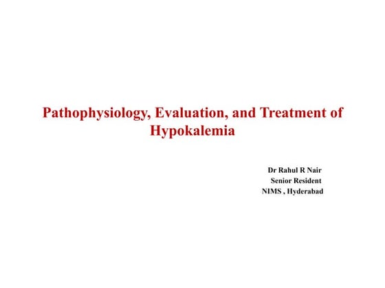 hypokalemia presentation 2025 Nims .pptx