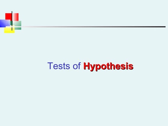 Hypothesis