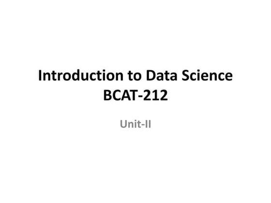 IDS-Unit-II. bachelor of computer applicatio notes