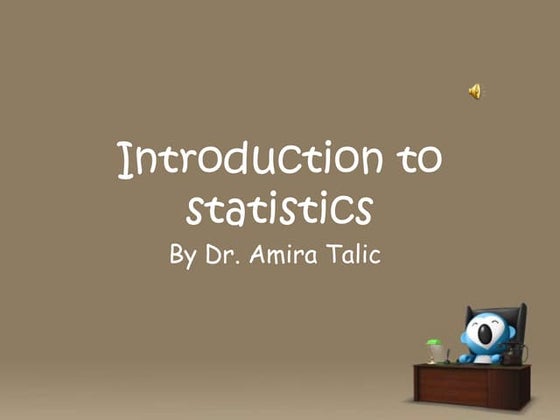 Introduction to statistics