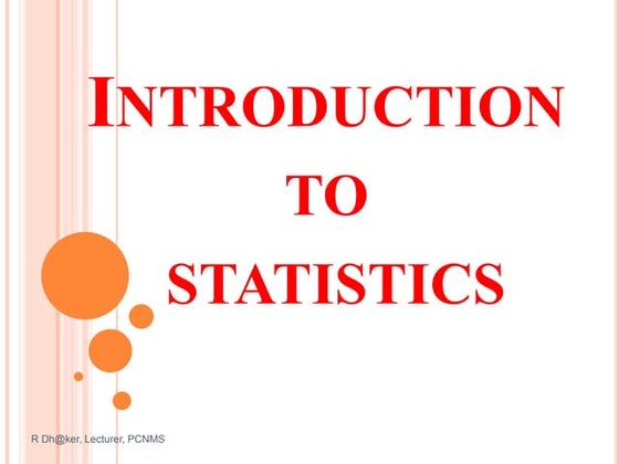 Introduction to statistics...ppt rahul