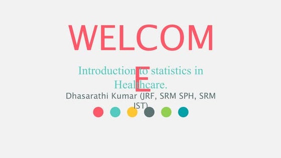 Introduction to statistics in health care 