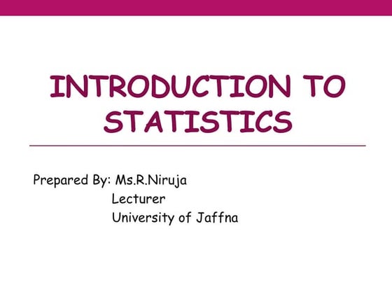 Intro to stats