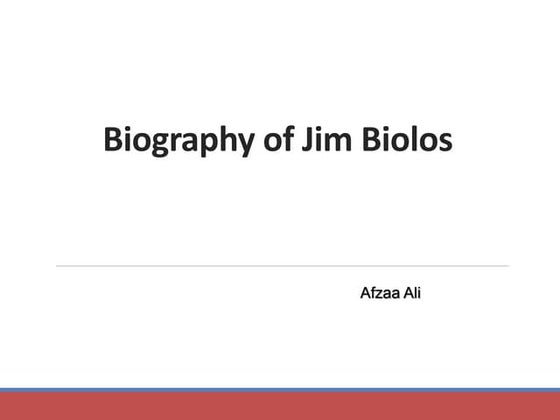 Jim biolos