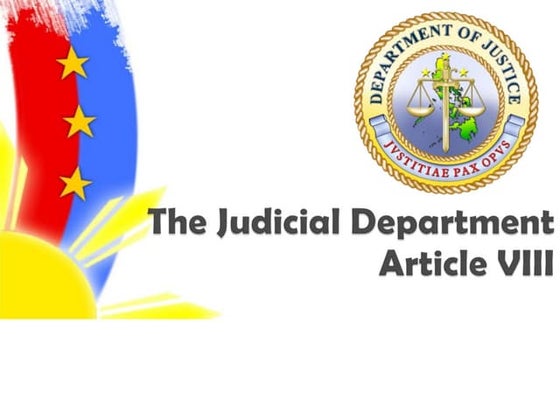 ARTICLE 8 JUDICIAL DEPARTMENT
