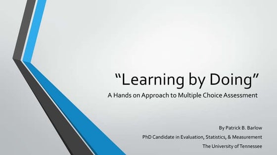 Learning by doing aalhe presentation handout
