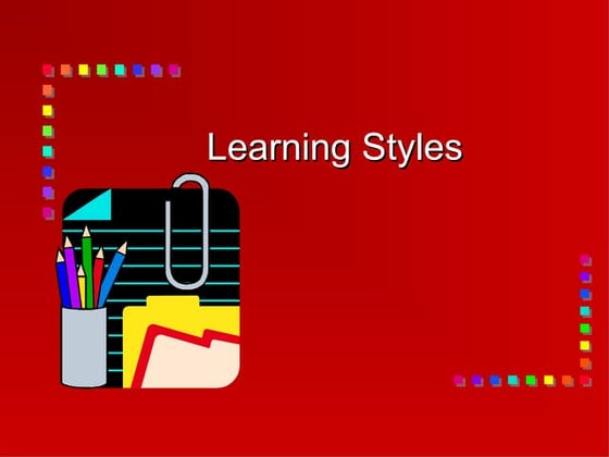 Learning style ppt