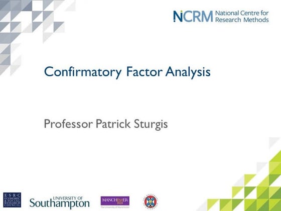 Confirmatory Factor Analysis