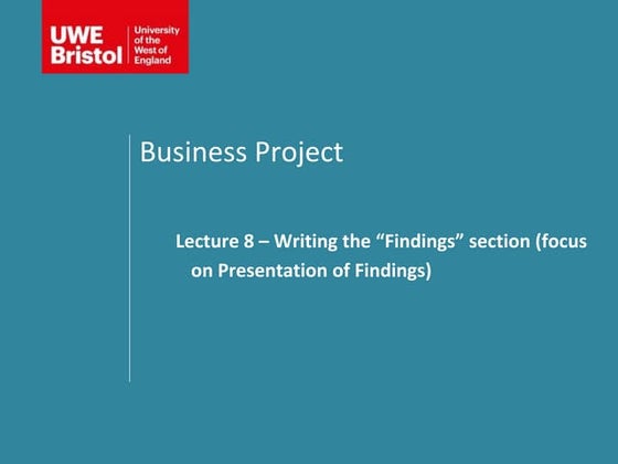 finding writing in your research project