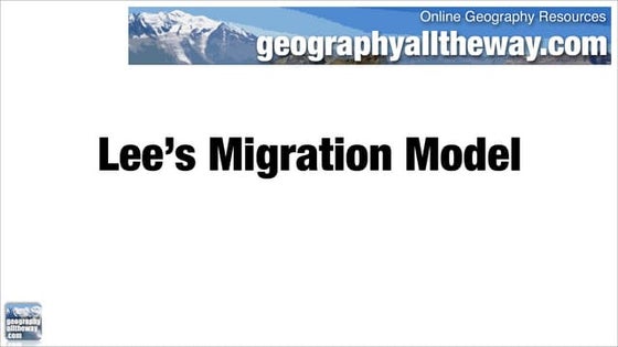 Lee's Migration Model