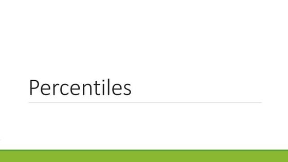 Lesson 2   percentiles