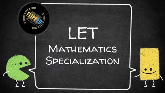 20-item Mathematics Specialization 1 LET Reviewer | FlippED