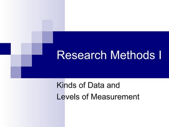 Level Of Measurement