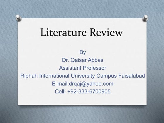 Literature review