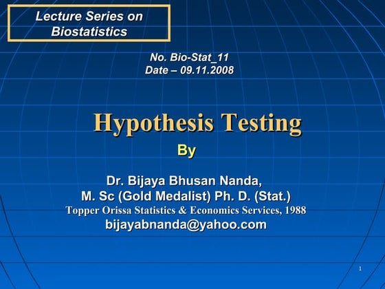 Hypothesis Testing