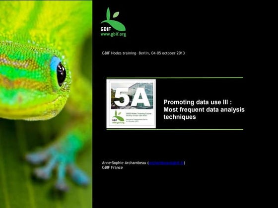 Module 5 - EN - Promoting data use III: Most frequent data analysis techniques 