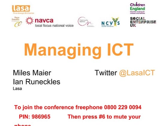 Managing ICT