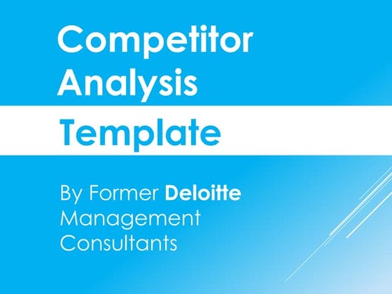 Market & competitor analysis template in PPT