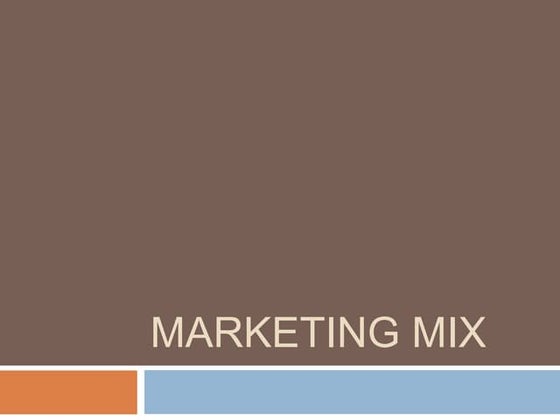 Marketing mix