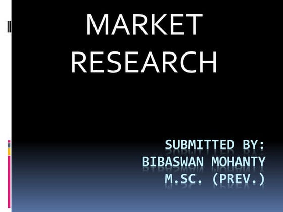Market Research