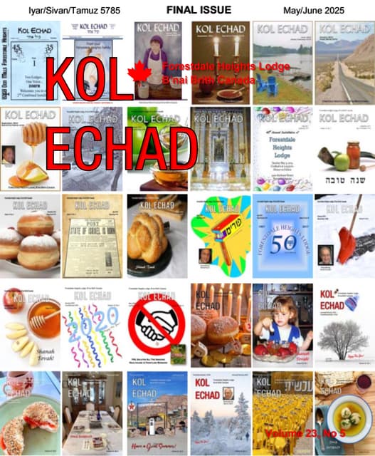 Kol Echad, Forestdale Heights Lodge: May/June 2025