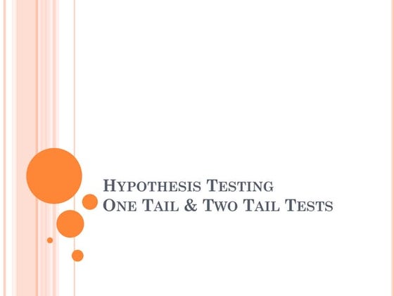 Hypothesis Testing