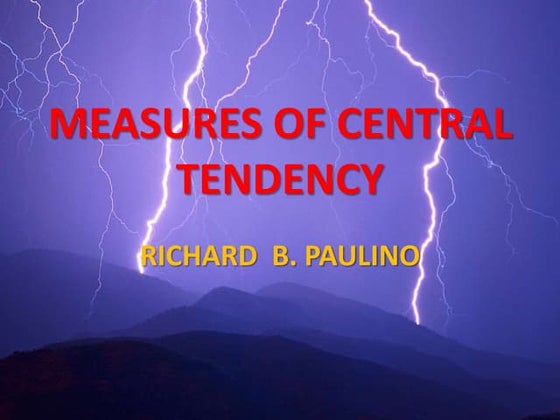 Measures of central tendency   ict integration