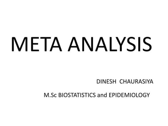 Meta analysis
