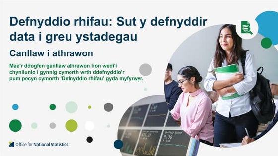Defnyddio rhifau: Sut y defnyddir data i greu ystadegau