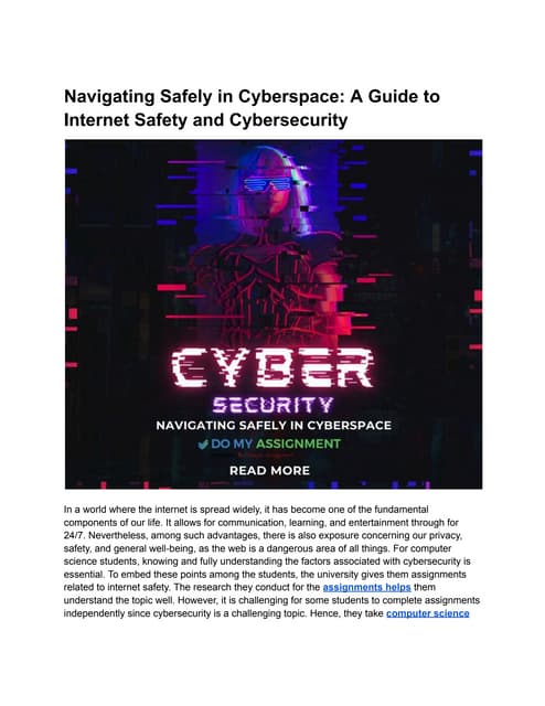Navigating Safely in Cyberspace_ A Guide to Internet Safety and Cybersecurity...