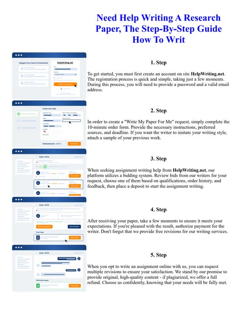 Need Help Writing A Research Paper, The Step-By-Step Guide How To Writ