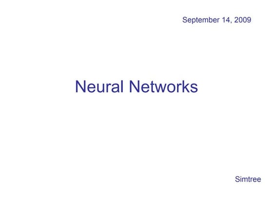 Neural Networks
