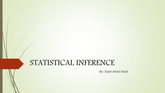 statistical inference 