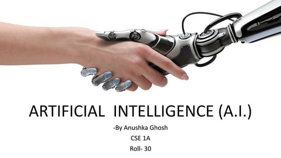 Power Point Presentation on Artificial Intelligence 
