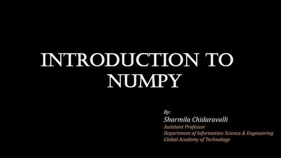 NUMPY 