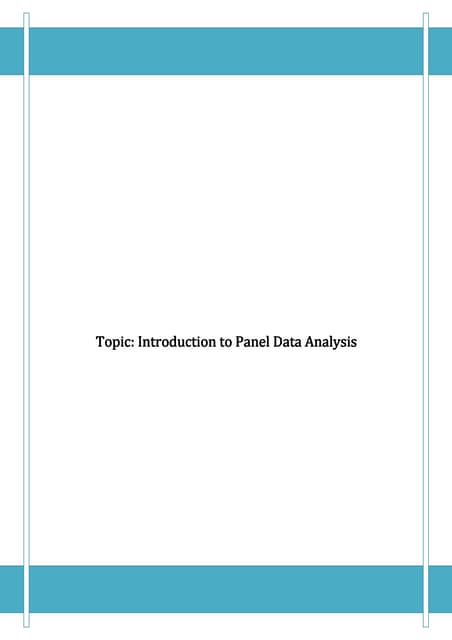 Panel data content