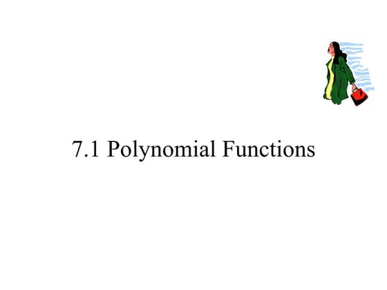 Polynomial functions